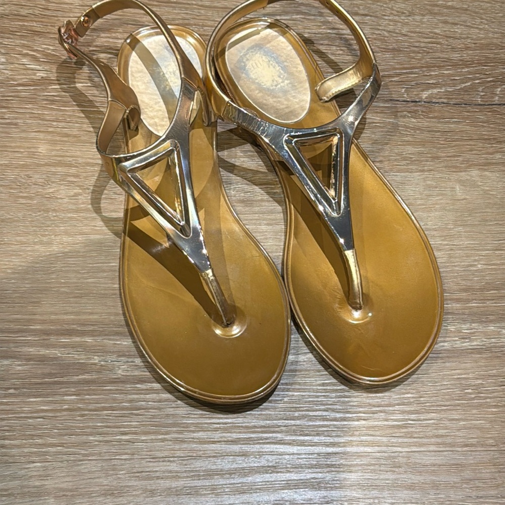 Pre-owned Stuart Weitzman Trifecta Jelly Sandals size 9